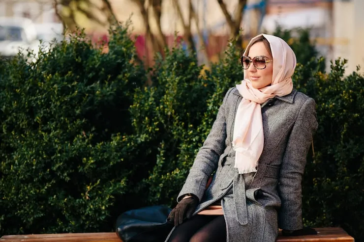 �Latest fashion hijab with outfit�