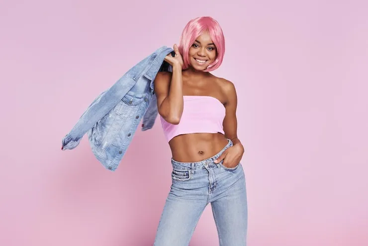 Pink Top with Blue Jeans