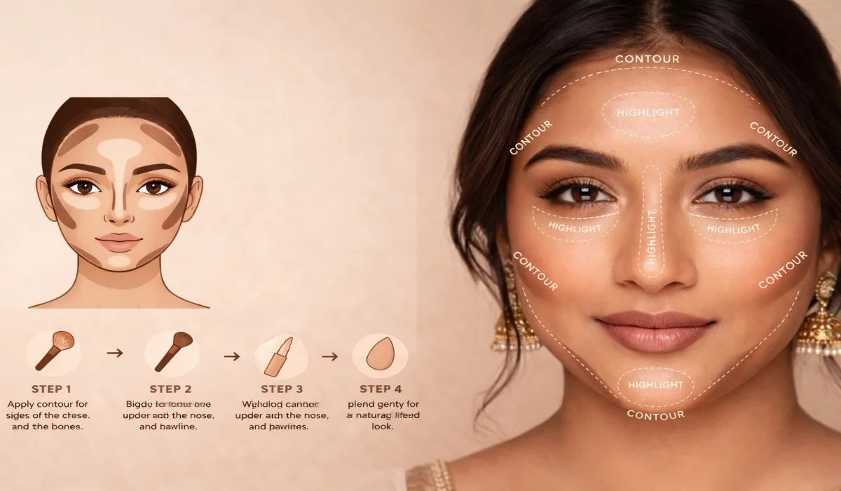 Contour Tutorial for Round Indian Faces | Step-by-Step Guide