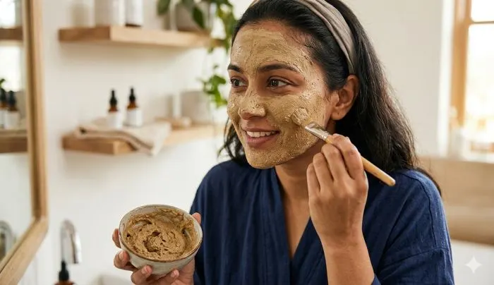 Indian home remedies like Multani Mitti for permanent removal of acne scars.