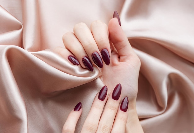 Velvet cat eye nails designs including French tips.