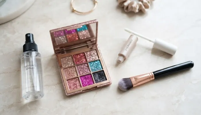 glitter eye makeup tutorial