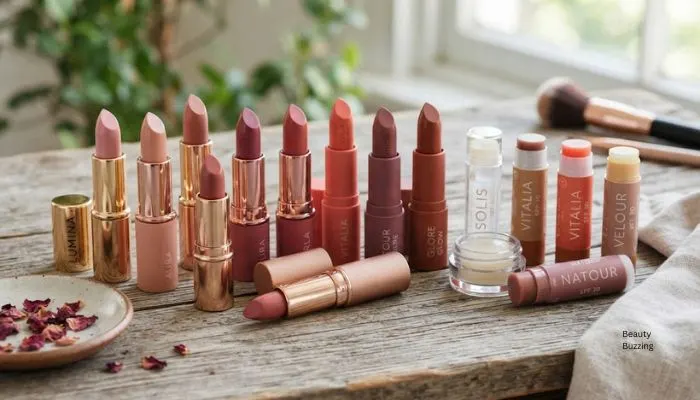 A collection of hydrating and creamy lipstick tubes and nourishing lip balms with SPF for pigmented lips. A collection of hydrating and creamy lipstick tubes and nourishing lip balms with SPF for pigmented lips.