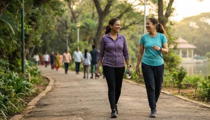 A realistic outdoor or indoor walking scene emphasizing that simple movement, rather than intense running, is powerful for midlife metabolism. A realistic outdoor or indoor walking scene emphasizing that simple movement, rather than intense running, is powerful for midlife metabolism.