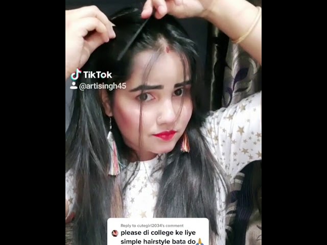 Easy hairstyle tutorial #hairstyles #tutorial #hairstyle #tranding #hairstylechallenge #haircut #hai