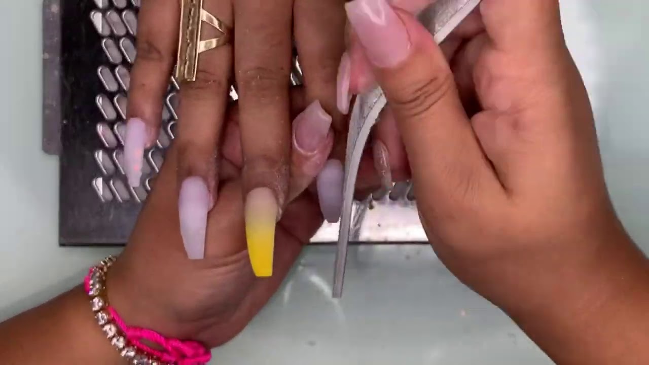 Glitter Ombré Nails | Acrylic Nails Tutorial | Natali Carmona