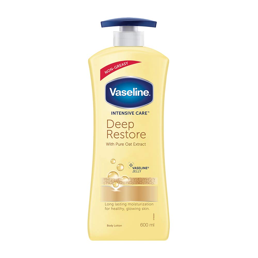 Buy Vaseline Non Greasy, Long Lasting Moisturisation Intensive Care Deep  Moisture Body Lotion For Healthy, Glowing Skin for Dry skin- 600 ml Online  at Low Prices in India - Amazon.in